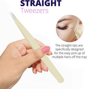 Fournisseur direct d'usine GEMSTONE ENTERPRISES GS-531 Kit de pinces à cils en acier inoxydable durable et réutilisable, logo personnalisé, fabriqué au Pakistan - Product Image 4