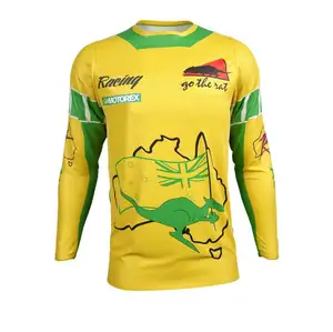 Brand New Motocross Jersey Racing Team Long Sleeve 100% Polyester Custom Sublimation Motocross Jersey