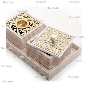 Brûleur mabkhara de couleur rose et or, pour l'hôtel de votre maison, ambiance détente et exotiques, offre spéciale - Product Image 2