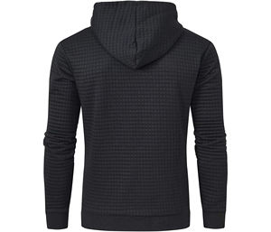 Sudaderas con capucha de lana de algodón con logotipo personalizado para hombre con estampado bordado Sudaderas de invierno personalizadas en blanco sublimadas - Product Image 3