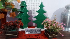 Brassworld India Árbol de Navidad en forma de urna de cremación Suministros funerarios Premium - Product Image 2