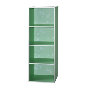 4 cube storage cabinet in flower pattern - Product Image 1