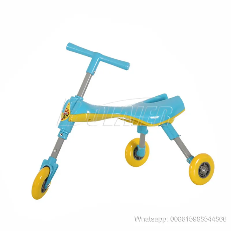 Fly Bike Faltbare Indoor/Outdoor Kleinkinder Glide Dreirad-Blau