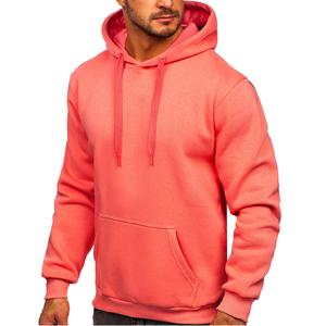 2021 unisexe surdimensionné pulls décontractés de haute qualité en coton biologique impression personnalisée Streetwear à capuche teint uni pour l'hiver des hommes - Product Image 3