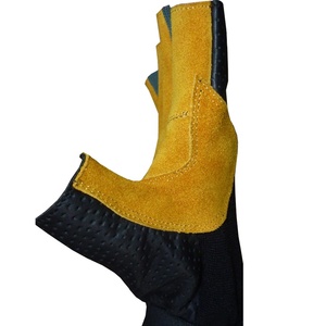 Fingerless Gym Gloves <b>Half</b> Finger Leather Breathable Non <b>Slip</b> Adjustable Wrist Strap Unisex All Seasons Outdoor Eco-Friendly - Product Image 6