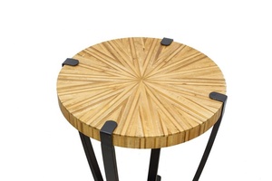 Sunburst Side <b>Table</b> Antique High Quality Side Stool Side <b>Table</b> for Restaurant Hotel Room Vintage Unique Made in India Wholesale - Product Image 6