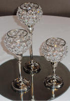 เชิงเทียนคริสตัลทรงกลมสำหรับงานแต่งงานและเทศกาลคริสต์มาสเชิงเทียนหรูหราสำหรับตกแต่ง - Product Image 3