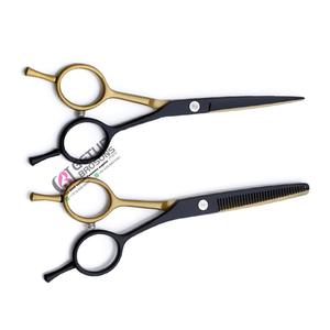 Tijeras Profesionales de Acero Inoxidable con Recubrimiento en Polvo de Dos Colores, Logotipo Personalizado, Herramienta de Corte para Peluquería y Salón de Belleza - Product Image 2