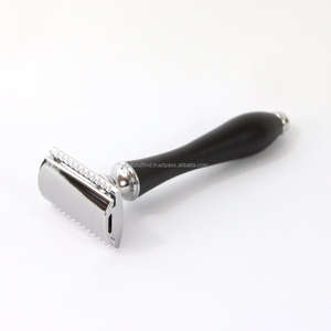 Double <b>Edge</b> Safety Razor Gunmetal Stainless Barber Salon Handle Shaver Long Handle Shaving Styling Beard Double <b>Edge</b> Safety - Product Image 1