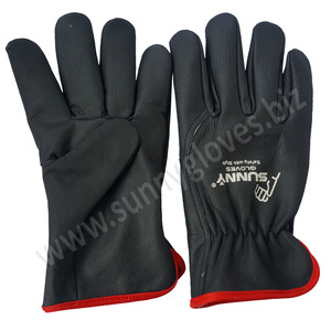 Guantes de cuero para trabajo de cabra, guantes de trabajo de Cuero 100% para conductores de jardinería, baratos, de Sunny - Product Image 1