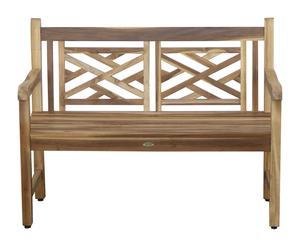 Banc de jardin moderne en teck Mobilier d'extérieur en bois massif pour patio ou parc Fabriqué à la main Design vietnamien - Product Image 3
