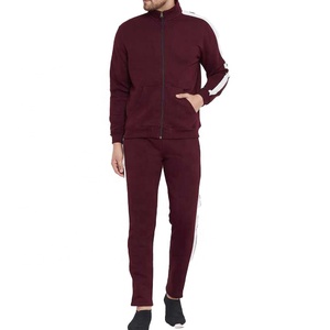 Chándal de invierno de corte ajustado Premium para hombre, traje de jogging de lana de punto personalizado, ropa de calle con capucha, chándal de gimnasio, sólido antiretráctil - Product Image 5
