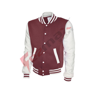 Fezmax usa chaquetas de letras universitarias personalizadas para estudiantes estadounidenses ropa de punto de piel de oveja impermeable de invierno - Product Image 4