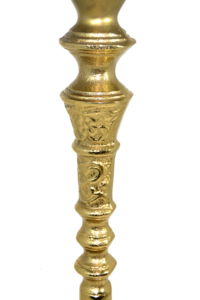 Table basse ronde moderne de luxe en aluminium coulé avec plateau polonais brillant avec base en laiton pour meubles de salon à la maison - Product Image 3