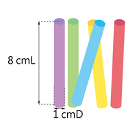 Craie multicolore sans poussière PLOMA, 12 bâtons, boîte blanche, diamètre 9,5 mm, pour utilisation en classe