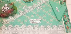 Réplique de Shalwar Kameez Chrizma Master, costumes de fête pakistanais pour femmes en soie, viscose et lin, modèle ChrizmaLeninReplica-02 - Product Image 3