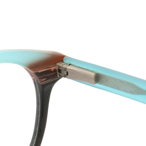 Wholesale Women Acetate Optical Eyeglasses <strong>Frame</strong> Rx Eyewear K9233 Round Glass <strong>Frame</strong> Imitate Wood Men Customize Logo Blue <strong>Brown</strong> - Product Image 6