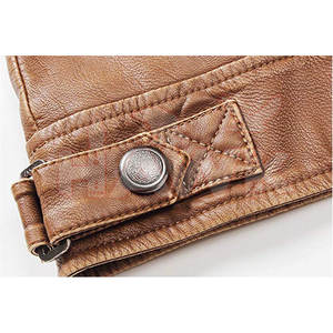 Veste en cuir véritable pour homme, coupe-vent en peau de mouton pour homme - Product Image 6