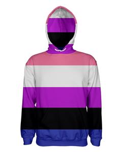 เสื้อฮู้ดธงชาติ Genderfluid Pride - Product Image 1