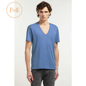 Camiseta básica en blanco lisa de 100% algodón para hombre, Impresión de logotipo personalizado, diseño transpirable promocional de talla grande - Product Image 5