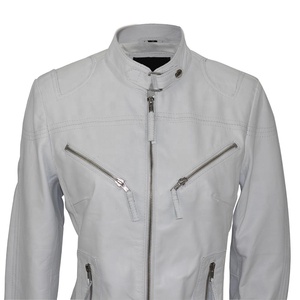 Las mujeres de invierno de cuero de piel de oveja chaqueta - Product Image 3