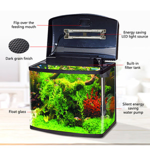 <span class=keywords><strong>Petit</strong></span> animal de compagnie poisson réservoir pet boîte pot de lumière d'<span class=keywords><strong>aquarium</strong></span> de réservoir de poissons - Product Image 5