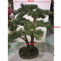 Vente en gros 60cm de hauteur mini pin vert d'intérieur 60cm Bonsaï plante artificielle à vendre