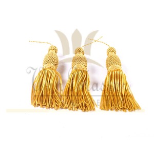 Borlas de lingotes de oro al por mayor para uso en prendas de vestir-Embellecedor de flecos de rayón textil Color y tamaño personalizados Precio bajo 2024 - Product Image 6