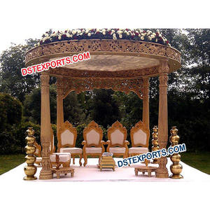 Mandap de boda de fibra de último estilo tradicional exclusivo tallado con diferentes diseños directos del fabricante - Product Image 1