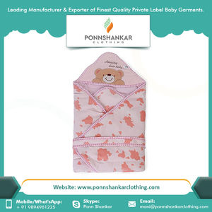 Custom Baby Blankets Soft Organic Cotton <b>Swaddle</b> Muslin Blankets Manufacturer India - Product Image 6