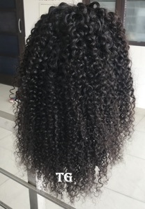 Raw Remy Brazilian Wholesale Cambodian 10A Grade Mink Raw Indian Virgin Kinky Curly Cuticle Aligned Bundle Human Hair Vendor <b>Wig</b> - Product Image 3