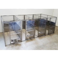 Hondenkennels van roestvrij staal
