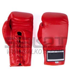 Leather Boxing Gloves Lace Up premium quality leather boxing fight gloves 5226 - Product Image 1