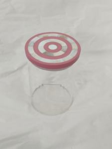 Boîte ronde en verre au Design moderne, idéale pour les accessoires de cuisine à la maison, boîte de rangement et bacs décoratifs, 1 unité - Product Image 2