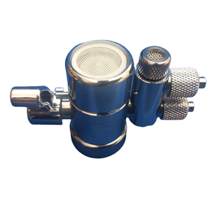Vanne de dérivation en acier inoxydable bleu de 1/4 pouce, adaptateur de filtre à eau bidirectionnel pour usage domestique - Product Image 5