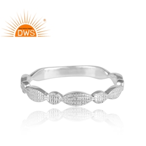 แหวนเงินแท้ 925 ดีไซน์เรียบหรู งานแฮนด์เมด คอลเลคชั่นวินเทจ ขายส่งเครื่องประดับเงินแท้ - Product Image 2