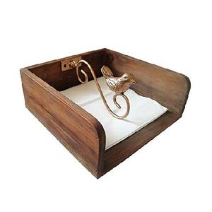 Porte-serviettes en bois et boîtes à mouchoirs pour usage domestique - Product Image 6