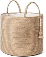 Panier de rangement pliable en jute écologique de haute qualité avec poignée, couleur et logo personnalisables, nouvelle mode, best-seller, prix d'usine