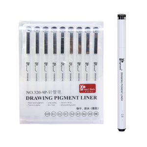 Angelmark <span class=keywords><strong>ปากกา</strong></span>ไมโครสเก็ตช์ภาพ9สี,<span class=keywords><strong>ปากกา</strong></span>หัวขนาดเล็กแบบมืออาชีพมี9ประเภทให้เลือกสำหรับร่างภาพ - Product Image 1
