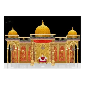 İlham FRP kral düğün çadırı İngiltere büyük Bollywood düğün Raj Mahal Mandap rüya düğün olay dekoratif Mandap Paris