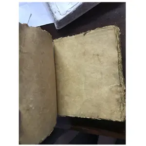 old, antique look handmade paper with printing for wedding stationers, journal makers