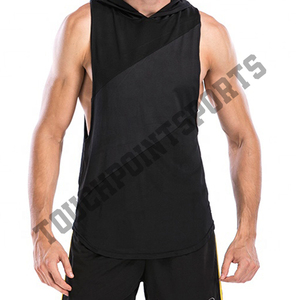 Workout Fitness Wear Fashion Custom Gym <b>Sleeveless</b> Sweat <b>Hoodie</b> - Product Image 5