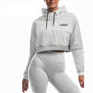 2021 ropa de calle informal para mujer Sudadera con capucha recortada Orset pulóver bordado letra encaje tejido sudaderas Top luz primavera - Product Image 6