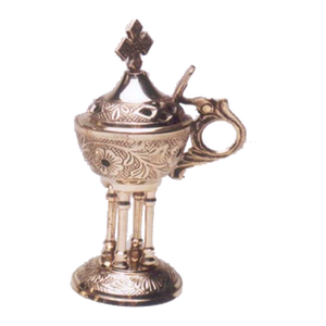 Incensario Cristiano de Latón, Estilo Bizantino Ortodoxo Griego, Incensario de Latón Macizo para Iglesia, Gran Venta - Product Image 6
