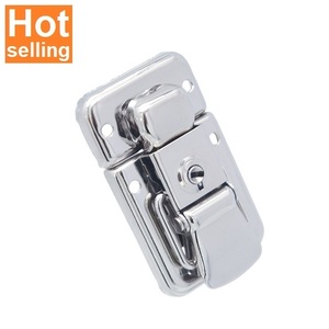 Customized music instrument case lock hardware with <b>mini</b> HC252 galvanized nickel hasps <b>clamps</b> locks eco-friendly custom fashion - Product Image 1