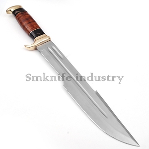 Damascus Knife Custom Handmade Black Bull Horn Handle Beautiful Bowie Hunting Knife (smk1566) - Product Image 2