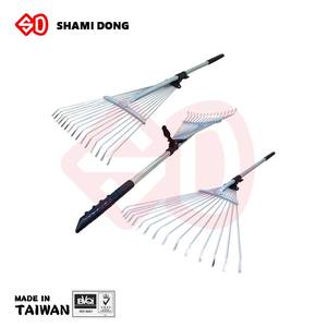 GR-P15T722 Adjustable Metal <b>Garden</b> Rake 15 teeth Broom Rake with handle - Product Image 1