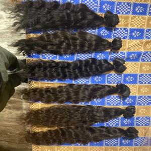 North Indian Company Venta al por mayor Extensiones de cabello Remy virgen frontal ondulado italiano de 8 pulgadas Cabello humano natural recto sedoso - Product Image 2