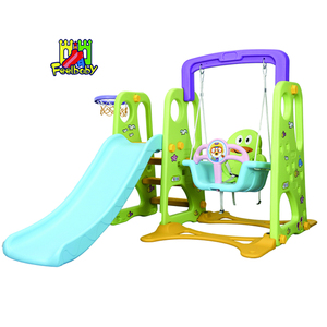 Feelbaby personalizzabile in plastica per bambini Swing con scivolo per giardino educativo residenziale o occasioni pubbliche - Product Image 4