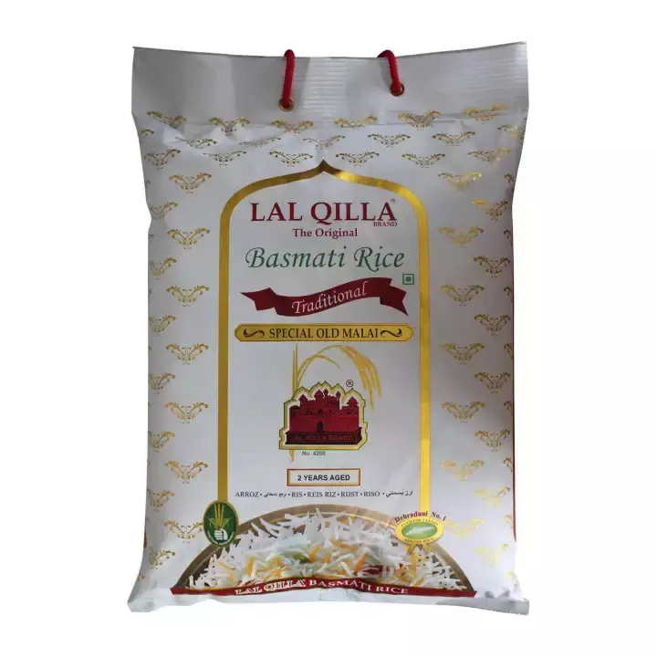 Lasperal Qilla — Pack traditionnel de 5kg, assiette de riz, couleur blanche, Grain Long, indien, dashfille